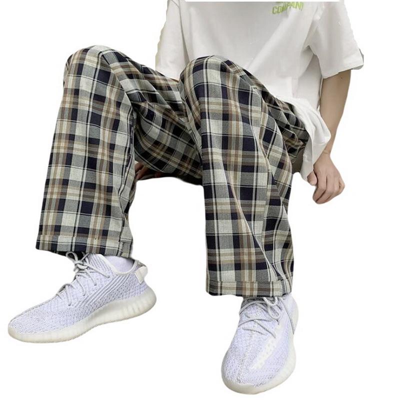 Men's Plaid Pants Men Casual Straight Pants Wear Fashion Plaid Ankle-Length Trousers Loose Straight Casual, Sky blue
Men's Plaid Pants Men Casual Straight Pants Wear Fashion Plaid Ankle-Length Trousers Loose Straight Casual, Sky blue