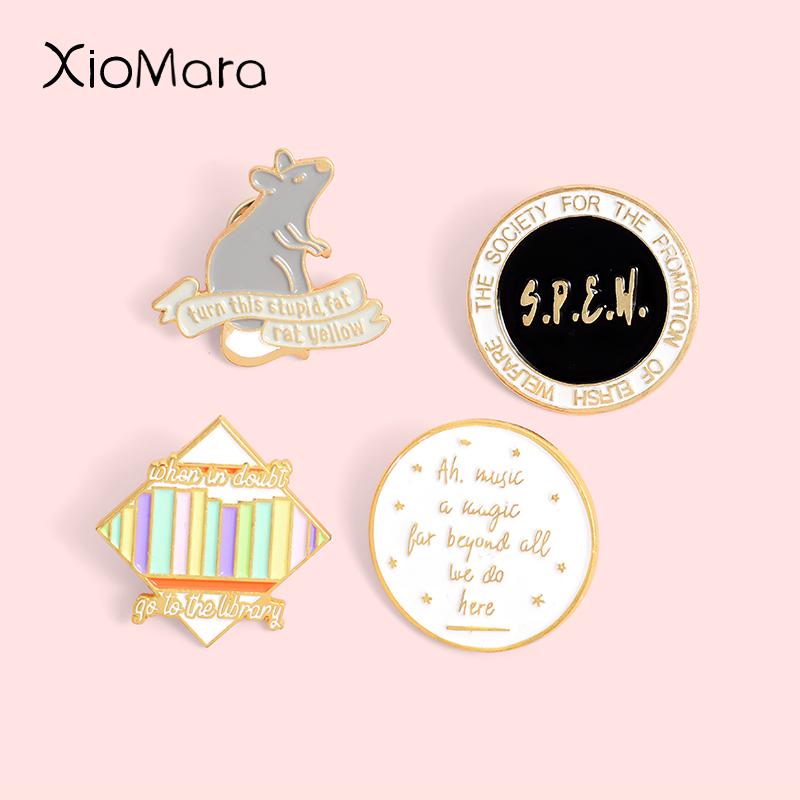 Magic School Enamel Pins Scabbers Dumbledore Library Magical Book Movie Jewelry Wizard Lapel pins For Kids Friends GIfts
Magic School Enamel Pins Scabbers Dumbledore Library Magical Book Movie Jewelry Wizard Lapel pins For Kids Friends GIfts