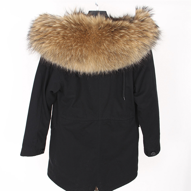 Man Parka Winter stylish Jacket Long Streetwear Russian 7XL Real Fur Coat Natural Raccoon Fur Collar Hooded Thick Warm Coat 201128
