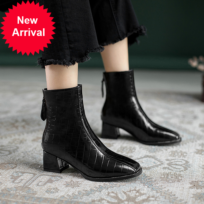 2021 The New Casual Square Style Toe Ankle Fashion Black Plaid Medium Zipper with Thick Heels Motorcycle Boots Women's Shoes G5kv
2021 The New Casual Square Style Toe Ankle Fashion Black Plaid Medium Zipper with Thick Heels Motorcycle Boots Women's Shoes G5kv