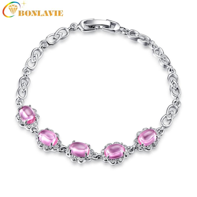 Silver Color Top Quality Water Drop Pink Zircon Crystal Bangle & Bracelet For Women Pulseira Feminina Ladies Accessories
Silver Color Top Quality Water Drop Pink Zircon Crystal Bangle & Bracelet For Women Pulseira Feminina Ladies Accessories