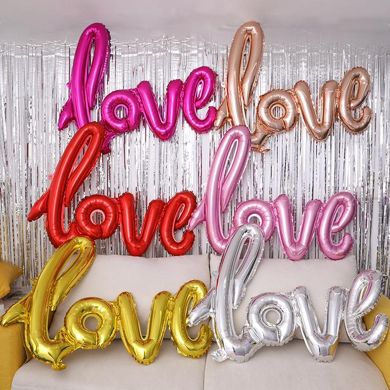 1 pc LOVE Letter Foil Balloon Anniversary Wedding Photo Props Background Rose Gold Love Balloons Valentines Party Decoration
1 pc LOVE Letter Foil Balloon Anniversary Wedding Photo Props Background Rose Gold Love Balloons Valentines Party Decoration