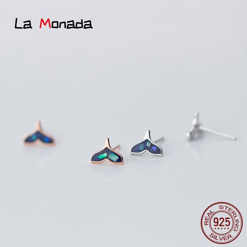 La Monada Stud Silver Earrings For Women Small Fashion Girls Silver 925 Earring Female Korean Fine Fish Tail Jewelry For Women
La Monada Stud Silver Earrings For Women Small Fashion Girls Silver 925 Earring Female Korean Fine Fish Tail Jewelry For Women