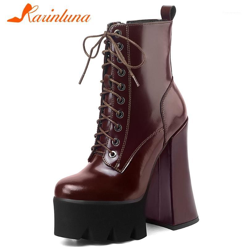 karin Multicolor New Arrival On Sale Cow Leather High Platform Round Toe Ankle Boots Hoof Heels 15 cm Cross-tied women shoes1, Black
karin Multicolor New Arrival On Sale Cow Leather High Platform Round Toe Ankle Boots Hoof Heels 15 cm Cross-tied women shoes1, Black