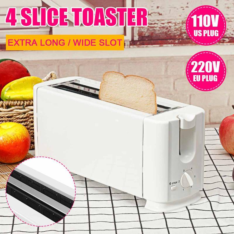 1300W 4 Slices Slots Stainless Steel Automatic Electric Bread Toaster Mini Household Breakfast Baking Bread Machine Kitchen Tool
1300W 4 Slices Slots Stainless Steel Automatic Electric Bread Toaster Mini Household Breakfast Baking Bread Machine Kitchen Tool
