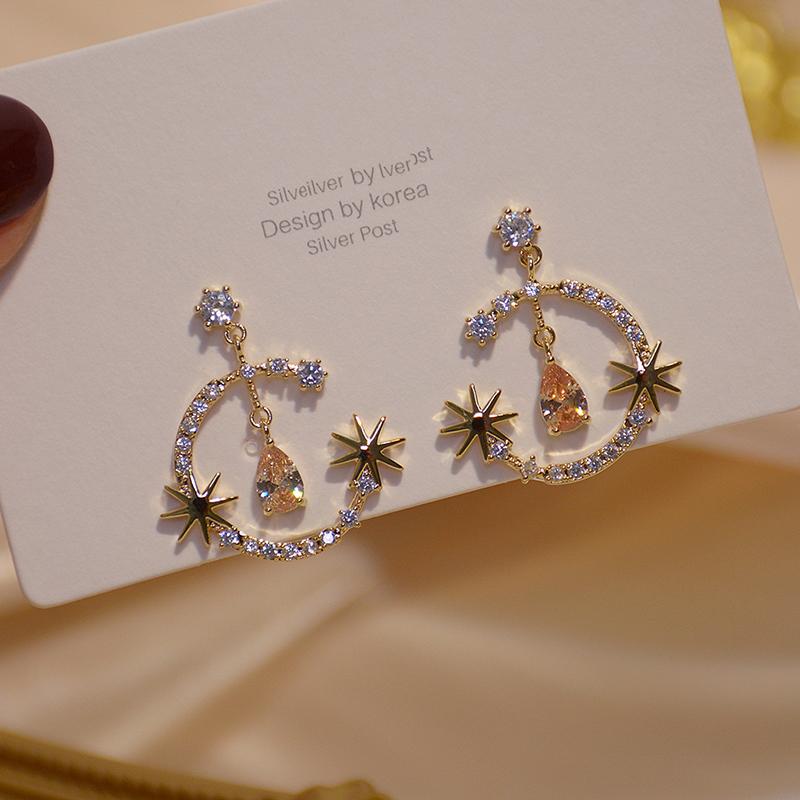 Stud Luxury Cubic Zircon CZ Waterdrop Earrings For Women Japanese&Korea Style 14K Real Gold Star
Stud Luxury Cubic Zircon CZ Waterdrop Earrings For Women Japanese&Korea Style 14K Real Gold Star