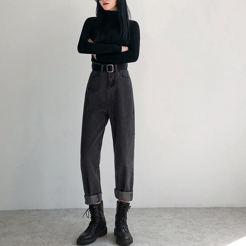 New Fashion Black gray Solid Jeans for Woman Street Wear Vintage High Waist Denim Pants Woman Casual Jean Female Plus Size
New Fashion Black gray Solid Jeans for Woman Street Wear Vintage High Waist Denim Pants Woman Casual Jean Female Plus Size