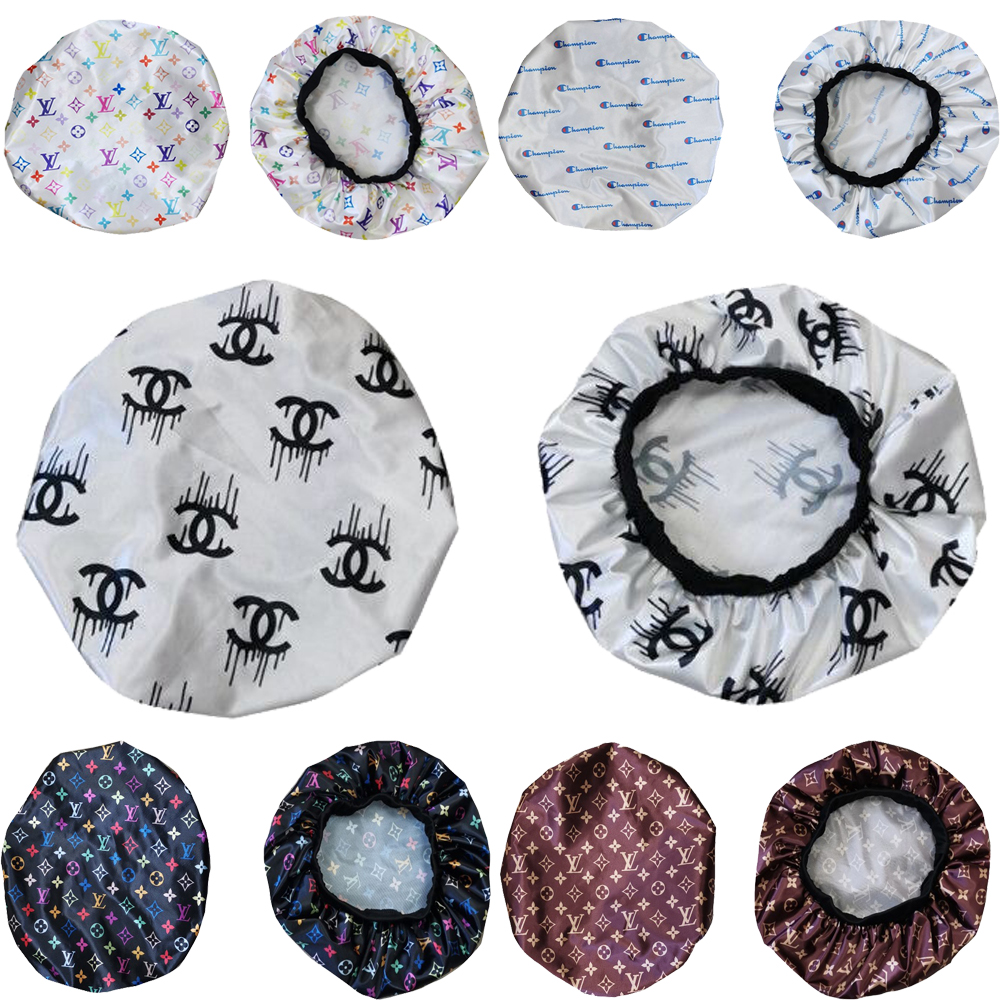 Letter Designer Imitation Silk lace shower cap women's monochrome nightcap lace hair care hat Satin Sleep Cap Hair Beauty Elastic Bath Caps
Letter Designer Imitation Silk lace shower cap women's monochrome nightcap lace hair care hat Satin Sleep Cap Hair Beauty Elastic Bath Caps