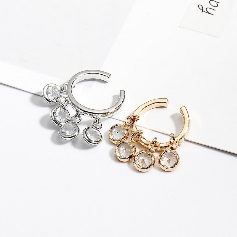 Fashion Crystal Beads Tassel Round Hoop Earrings for Women No Pierced Ear Rings Ear Cuff Brincos Party Jewerly Wholesale QW861
Fashion Crystal Beads Tassel Round Hoop Earrings for Women No Pierced Ear Rings Ear Cuff Brincos Party Jewerly Wholesale QW861