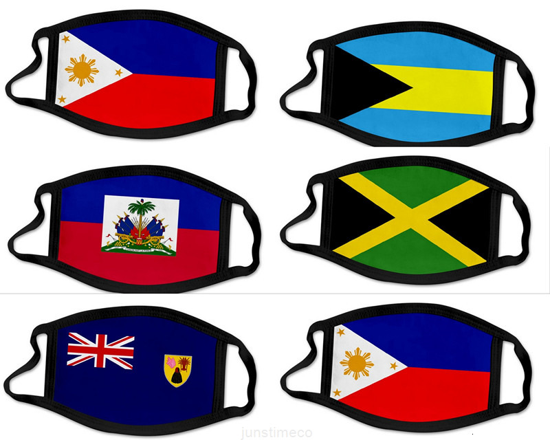 Face 3D US Washable National Flag Cotton Print Masks Mask Breathable Resuable Women Man Fashion Bahams Haiti Mask
Face 3D US Washable National Flag Cotton Print Masks Mask Breathable Resuable Women Man Fashion Bahams Haiti Mask