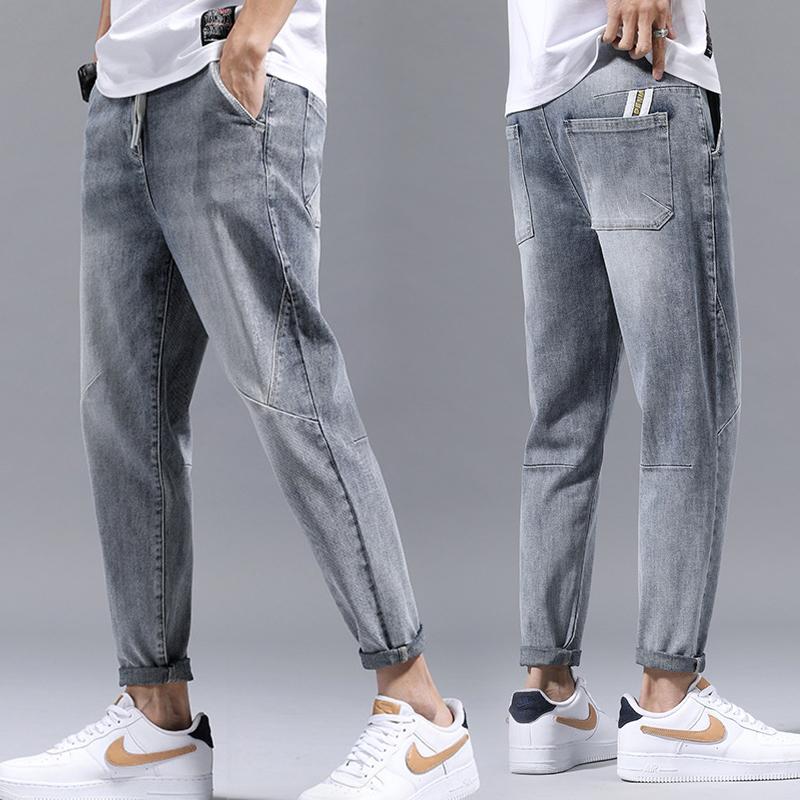 Denim Spring Trendy Brand Korean Trend Dropship Fashion Jeans Men's Elastic Casual Cropped Pants Straight Jeans, H2023
Denim Spring Trendy Brand Korean Trend Dropship Fashion Jeans Men's Elastic Casual Cropped Pants Straight Jeans, H2023