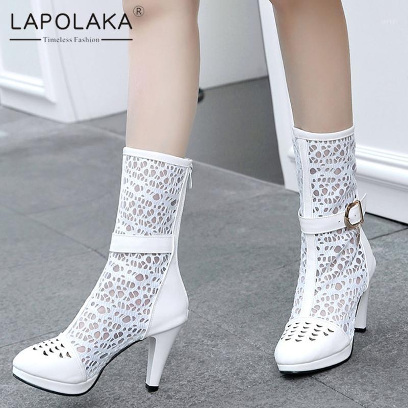 Lapolaka 2020 Hot Sale Plus Size 46 Platform Buckle Decoration Summer Boots Woman Shoes High Heels Zip Up Mid Calf Boots1, Black
Lapolaka 2020 Hot Sale Plus Size 46 Platform Buckle Decoration Summer Boots Woman Shoes High Heels Zip Up Mid Calf Boots1, Black