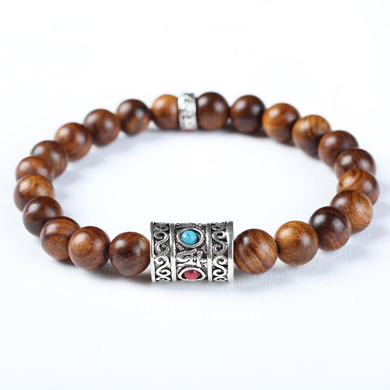 Natural Scentedrosewood Beaded Buddha Tibetan silver Sanskrit Zen Pendent Bracelet For Men Jewelry Women Gift
Natural Scentedrosewood Beaded Buddha Tibetan silver Sanskrit Zen Pendent Bracelet For Men Jewelry Women Gift