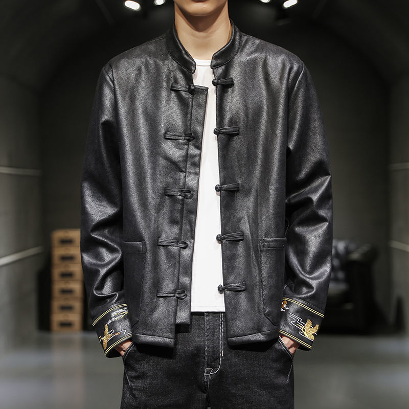 2021 New Man Embroidered Chinese Style Windbreaker Men's Oversized Streetwear Men Casual Loose Fashion Jackets Cbj0, Black
2021 New Man Embroidered Chinese Style Windbreaker Men's Oversized Streetwear Men Casual Loose Fashion Jackets Cbj0, Black