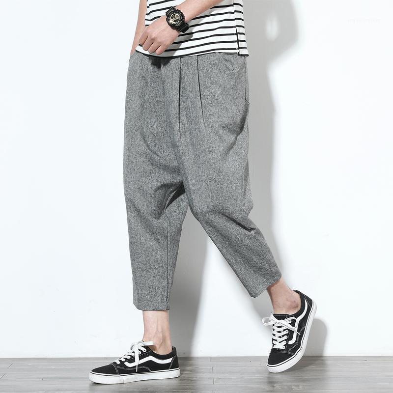 Casual Harem Pants Men Jogger Pants Men Loose Trousers Male Chinese Traditional Harajuku Summer Ankle-Length Y18991, Black
Casual Harem Pants Men Jogger Pants Men Loose Trousers Male Chinese Traditional Harajuku Summer Ankle-Length Y18991, Black