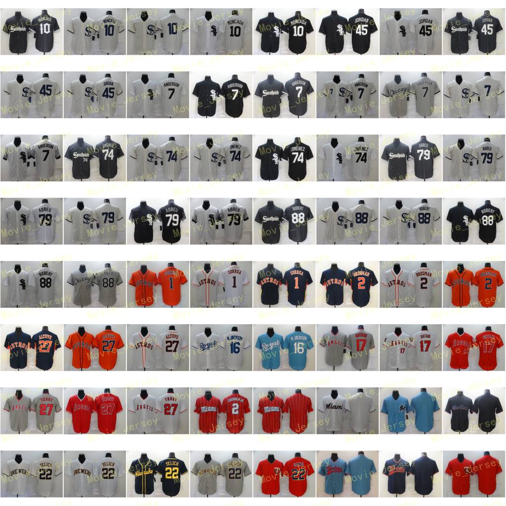 Anderson Moncada Grandal Thomas Baseball Jerseys Jimenez Abreu Robert Bregman Altuve Jackson Rendon Ohtani Trout Yelich Sano Chisholm, Men
Anderson Moncada Grandal Thomas Baseball Jerseys Jimenez Abreu Robert Bregman Altuve Jackson Rendon Ohtani Trout Yelich Sano Chisholm, Men