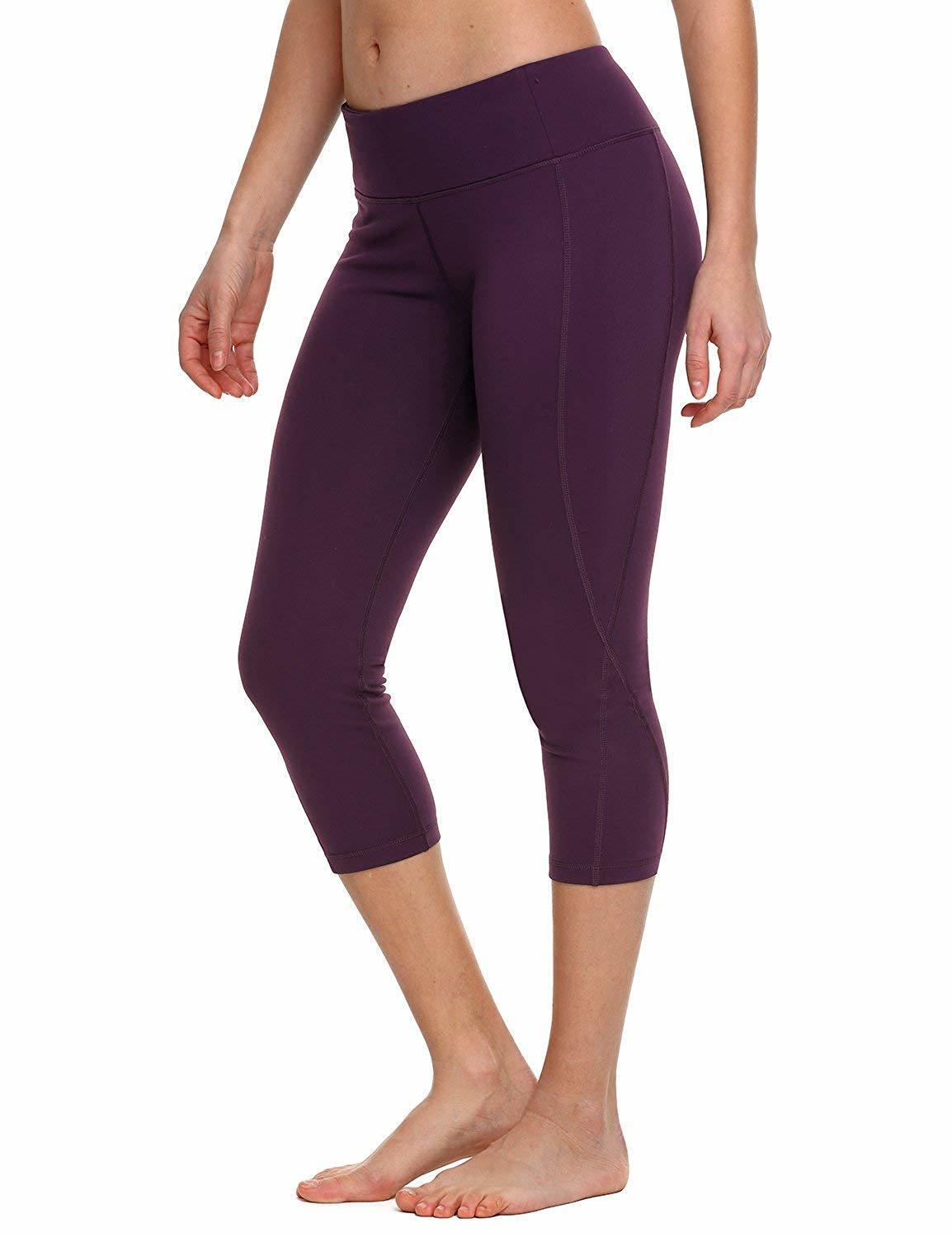 10 pieces Women's Ankle Legging Yoga Pants Inner Pocket Non See-Through Fabric Poly CoolMax 201103