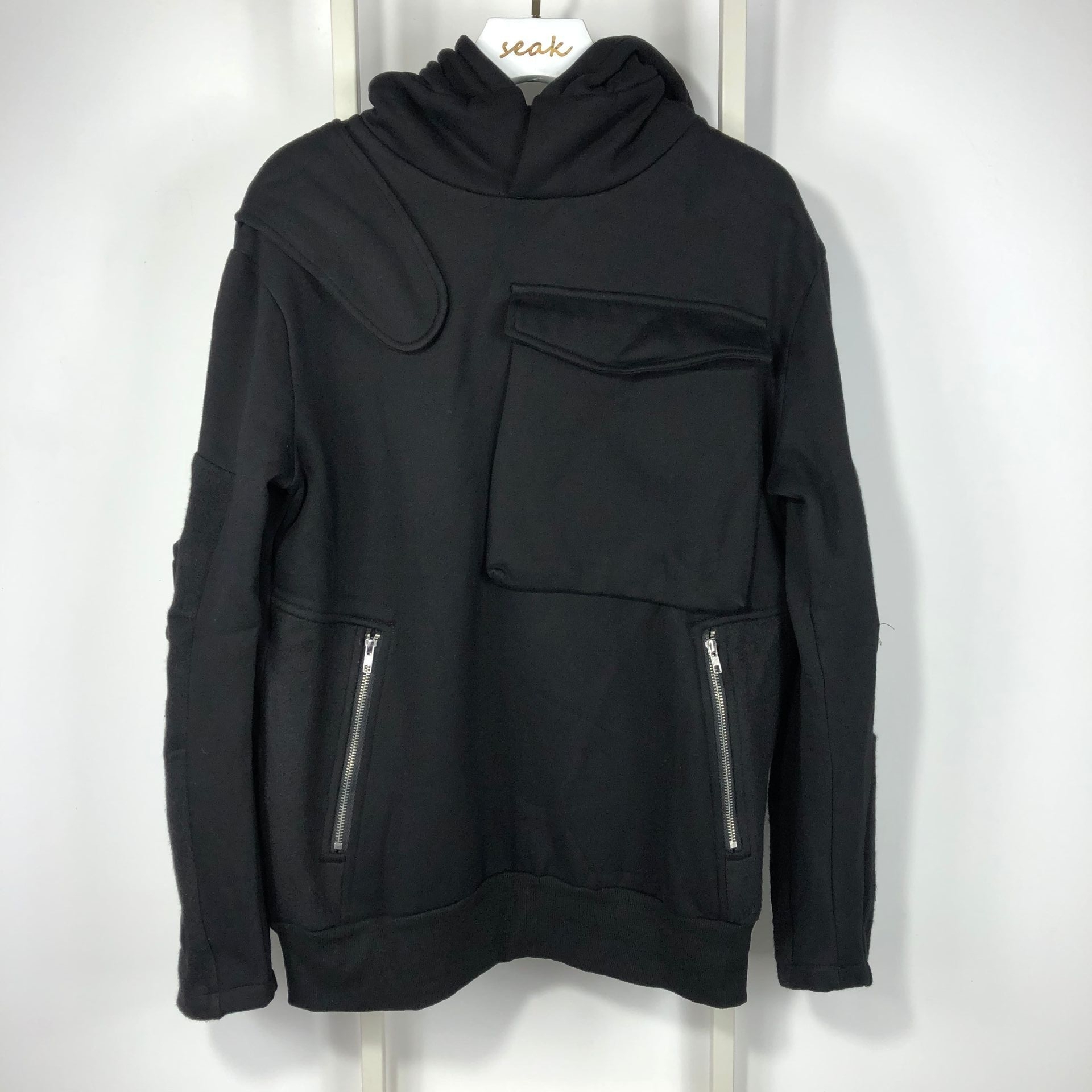 20ss Owen Seak Men Cotton Hoodies Sweatshirts Gothic Men's Clothing Spring Autum High Street Hip Hop Solid Black Coat Jacket
20ss Owen Seak Men Cotton Hoodies Sweatshirts Gothic Men's Clothing Spring Autum High Street Hip Hop Solid Black Coat Jacket