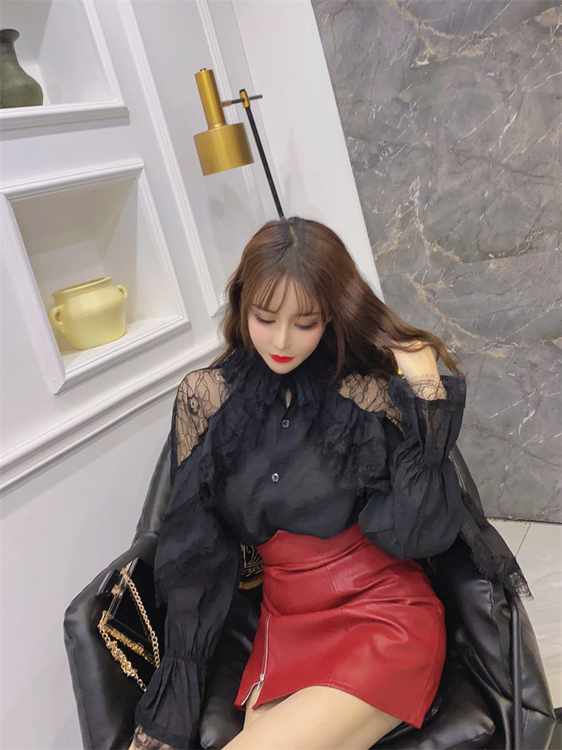2021 New Elegant Lace Tops Fashion Women's Fairy Plied Gothic White Blouse Retro Cold Shoulder Loose High Street Shirt Store Online 5VW2, Black
2021 New Elegant Lace Tops Fashion Women's Fairy Plied Gothic White Blouse Retro Cold Shoulder Loose High Street Shirt Store Online 5VW2, Black