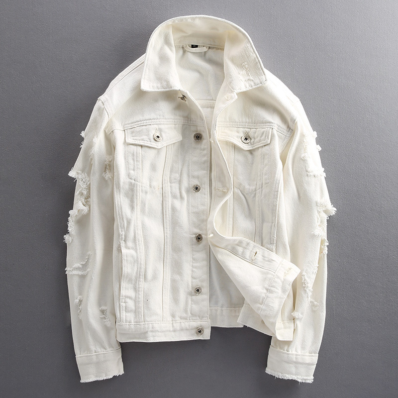 2021 New Korean Style Fashion Slim Fit Ripped Denim Jackets Men Designer Cotton Coat Unisex Streetwear Hip Hop Chaqueta Homme N1fa, White
2021 New Korean Style Fashion Slim Fit Ripped Denim Jackets Men Designer Cotton Coat Unisex Streetwear Hip Hop Chaqueta Homme N1fa, White
