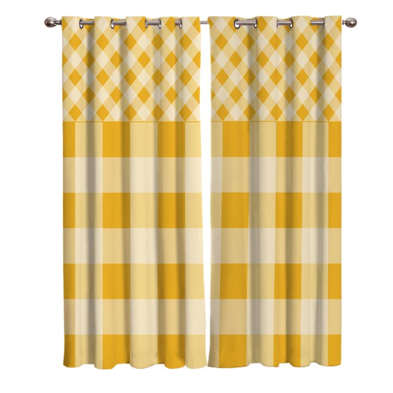 Yellow Check Stripe Square Stitching Room Curtains Large Window Window Curtains Curtain Lights Bathroom Bedroom Kitchen Decor, As pic
Yellow Check Stripe Square Stitching Room Curtains Large Window Window Curtains Curtain Lights Bathroom Bedroom Kitchen Decor, As pic