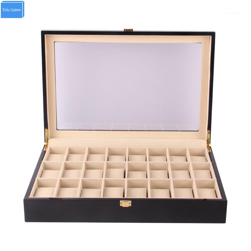 Black/Red Wood Holder 24 Slots Watches Box Organizer Case Storage Dispaly, Promotion Exhibition Jewelry Watches Boxes Collect1
Black/Red Wood Holder 24 Slots Watches Box Organizer Case Storage Dispaly, Promotion Exhibition Jewelry Watches Boxes Collect1