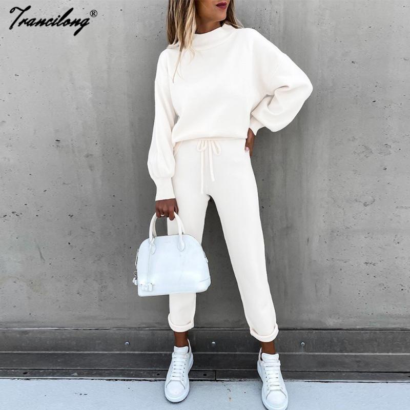 Women' Tracksuits Autumn 2 Pieces Set Women Home Lounge Wear Cotton Tracksuit O-neck White Sweatshirt+Pants Pullover Sets Streetwear Suit 2, Black
Women' Tracksuits Autumn 2 Pieces Set Women Home Lounge Wear Cotton Tracksuit O-neck White Sweatshirt+Pants Pullover Sets Streetwear Suit 2, Black