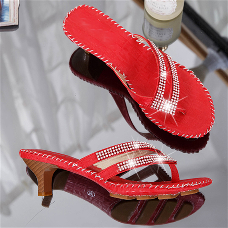 Flip Flops Women's Will See Beach 2020 New Ladies Black Red Two Inches of Heels Slides Clip Open Toed Fashion Shoes Vw39
Flip Flops Women's Will See Beach 2020 New Ladies Black Red Two Inches of Heels Slides Clip Open Toed Fashion Shoes Vw39