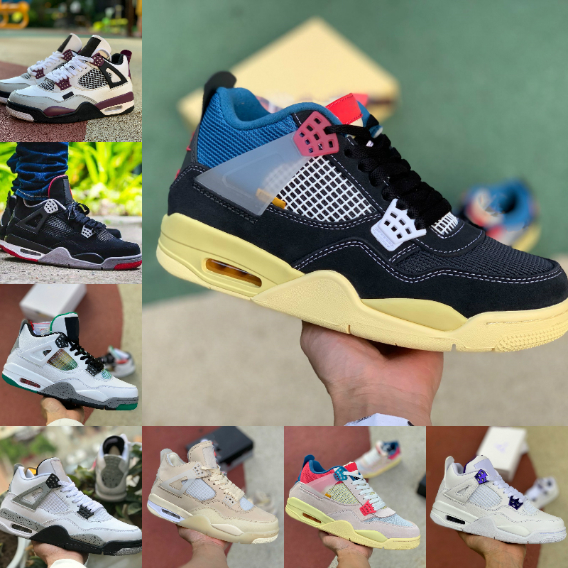 2021 New 4 4s Basketball Shoes Men Women Cream Sail The White Cement Bred Pure Money Union Rasta Mushroom Pure Money Royalty Sports Shoes
2021 New 4 4s Basketball Shoes Men Women Cream Sail The White Cement Bred Pure Money Union Rasta Mushroom Pure Money Royalty Sports Shoes