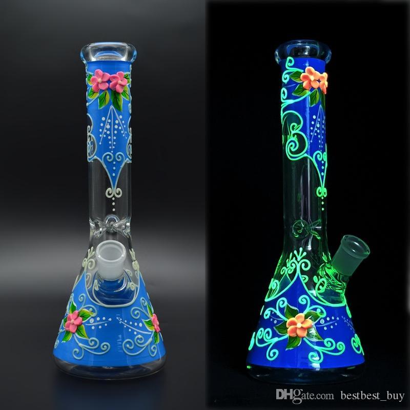 11 inch 5mm Beaker Bong Hand Painting glass water pipe glow in the dark dab rig oil rig recycler
11 inch 5mm Beaker Bong Hand Painting glass water pipe glow in the dark dab rig oil rig recycler