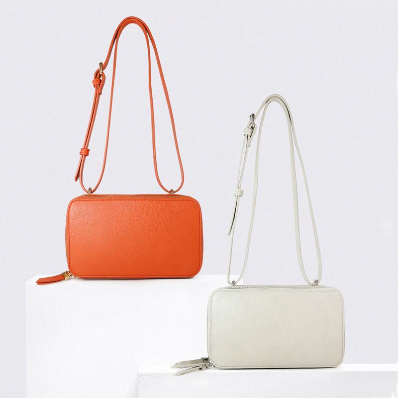 New Ladies Shoulder Bag Square Sling Bag, Orange