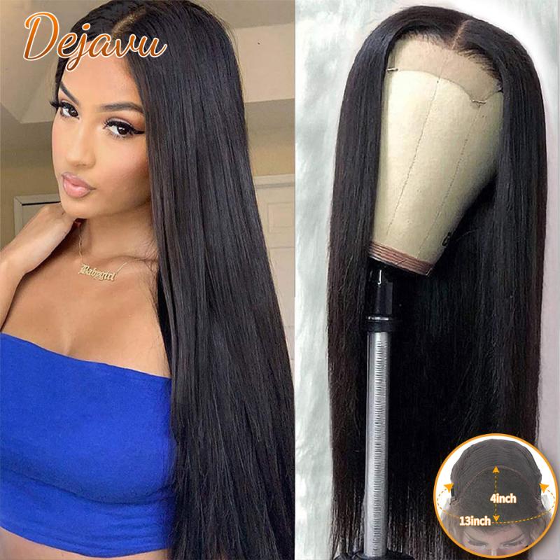 Dejavu Straight Hair Human Hair Wigs 4X4 Lace Closure Wigs Straight Brazilian 13X4 Lace Front Human For Woman
Dejavu Straight Hair Human Hair Wigs 4X4 Lace Closure Wigs Straight Brazilian 13X4 Lace Front Human For Woman