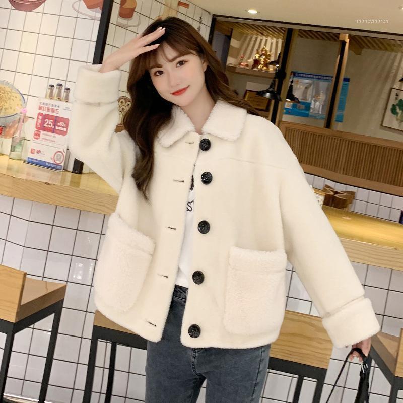 Unua amo Faux Fur Winter Jacket Women Short Thick Warm Single-breasted Turn-down Collar Loose Casual Lambwool Coat Female YY096A1, Khaki
Unua amo Faux Fur Winter Jacket Women Short Thick Warm Single-breasted Turn-down Collar Loose Casual Lambwool Coat Female YY096A1, Khaki