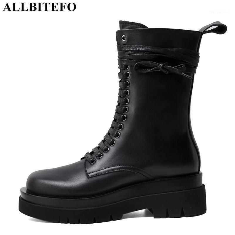 ALLBITEFO cross tied natural genuine leather women boots fashion platform winter high heel shoes zipper women's ankle boots1, Plush inside
ALLBITEFO cross tied natural genuine leather women boots fashion platform winter high heel shoes zipper women's ankle boots1, Plush inside