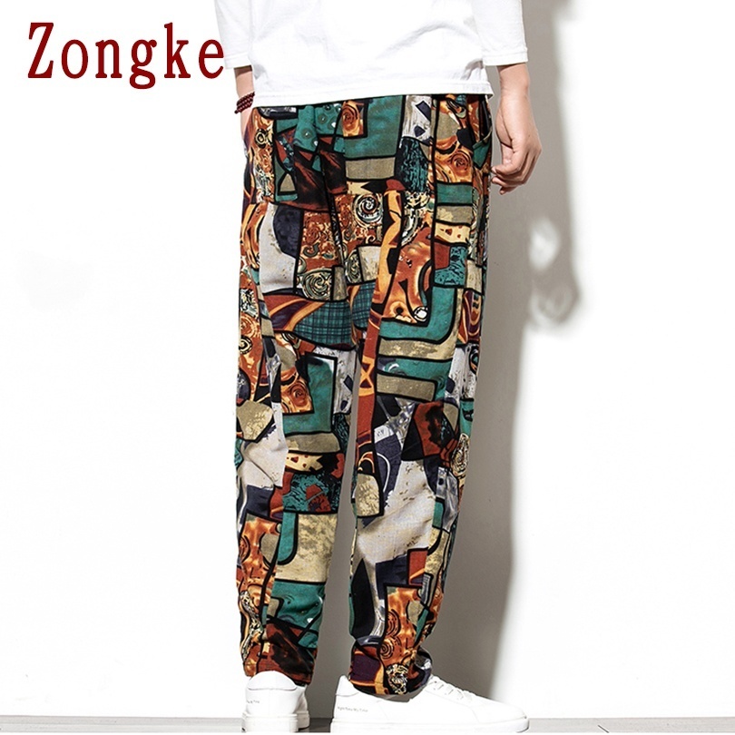Zongke Japan Style Harem Pants Men Joggers Sweatpants Japanese Streetwear Men Pants Trousers Work Mens Pants M5XL 201110