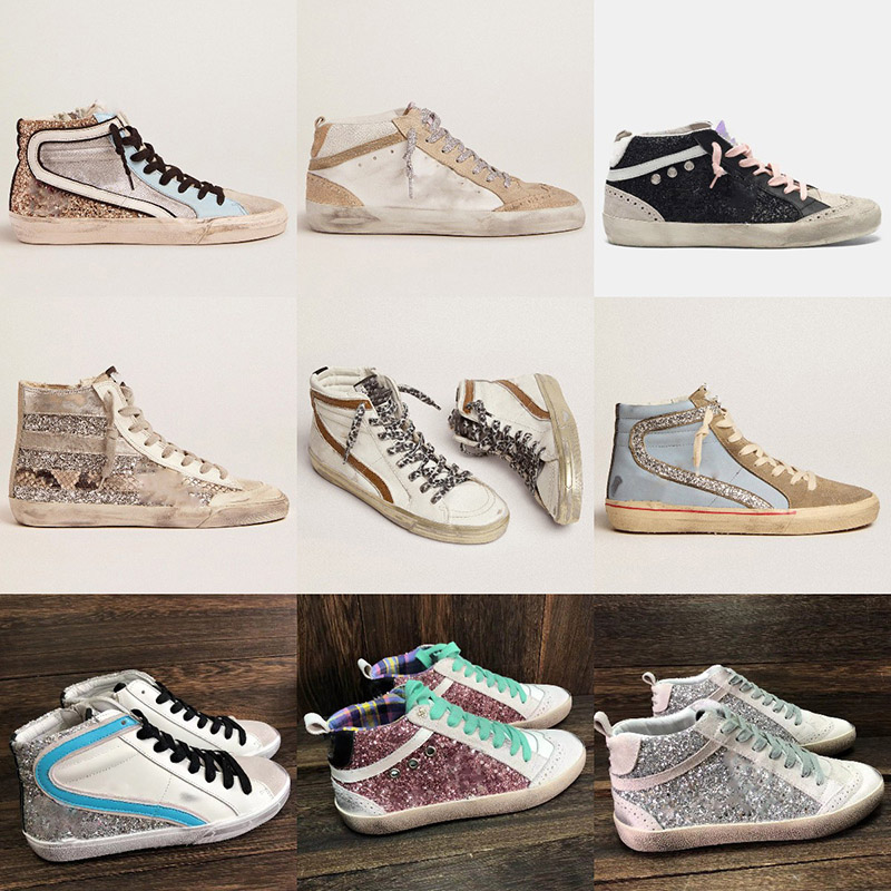 Golden Sneakers Woman high top style shoes Mid Slide Star Leather Trainers Sequin superstar Classic White Do-old Dirty Men shoe, Star14
Golden Sneakers Woman high top style shoes Mid Slide Star Leather Trainers Sequin superstar Classic White Do-old Dirty Men shoe, Star14