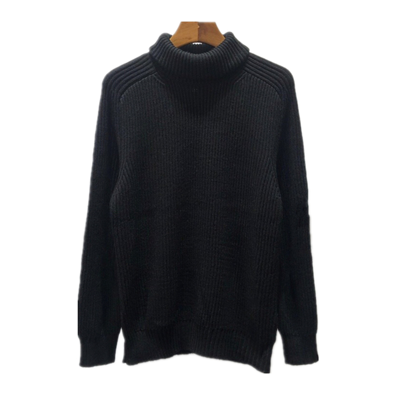 2021 FW Winter New Turtleneck Men's Sweater Fashion High Quality Long Sleeve Knitted Men Slim Warm Sweaters Pullover