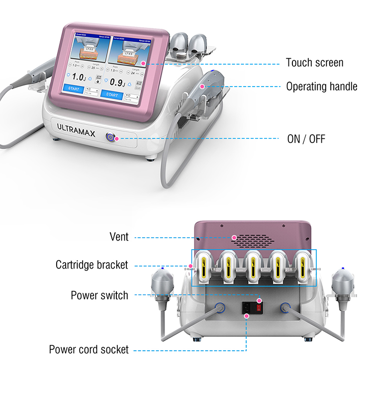 Ultramax 7dhifu portable 7 d hifu face lifting hifu (high intensity focused ultrasound) machine hifu 7D