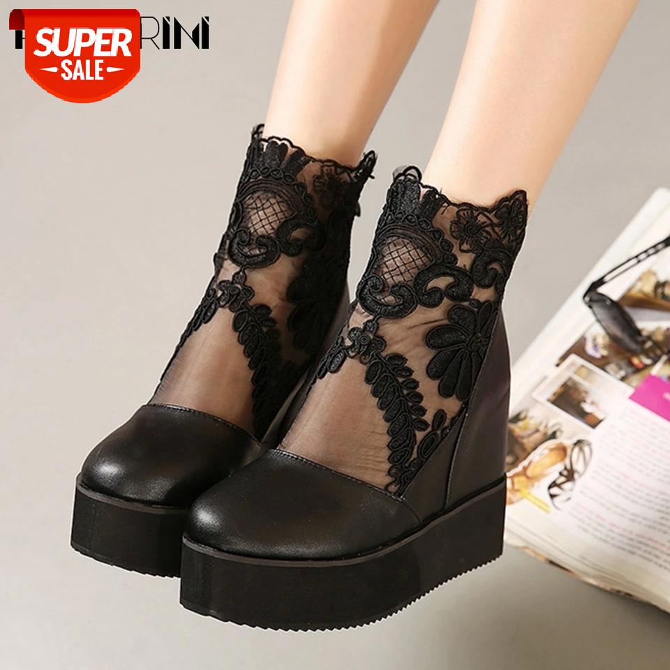 RIBETRINI New Fashion Height Increasing Female Sweet Flower Embroider Shoes Women Pumps Platform Mesh Pumps #6j5A, Black
RIBETRINI New Fashion Height Increasing Female Sweet Flower Embroider Shoes Women Pumps Platform Mesh Pumps #6j5A, Black