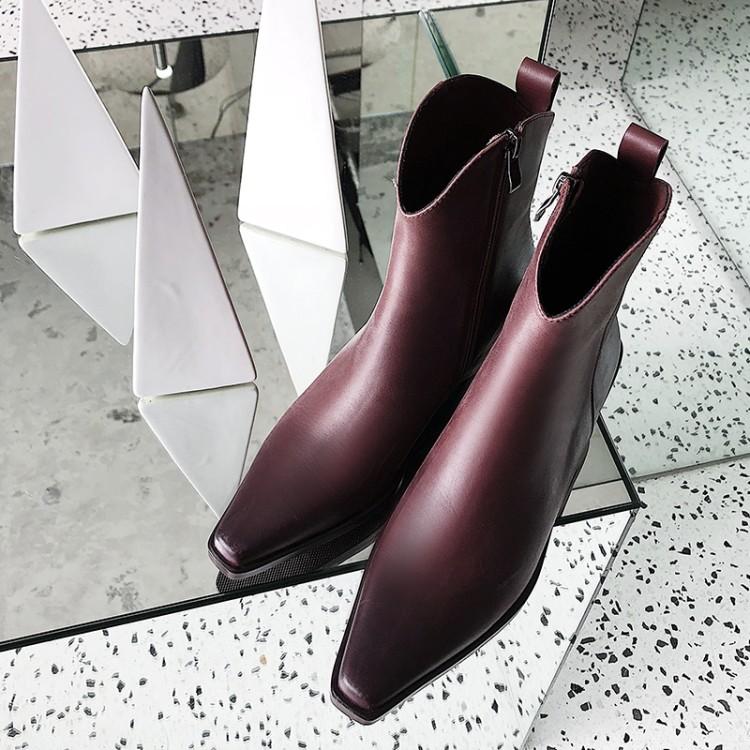 MLJUESE 2020 women ankle boots cow leather pointed toe vintage autumn spring soft boots female high heels party dress, Black
MLJUESE 2020 women ankle boots cow leather pointed toe vintage autumn spring soft boots female high heels party dress, Black