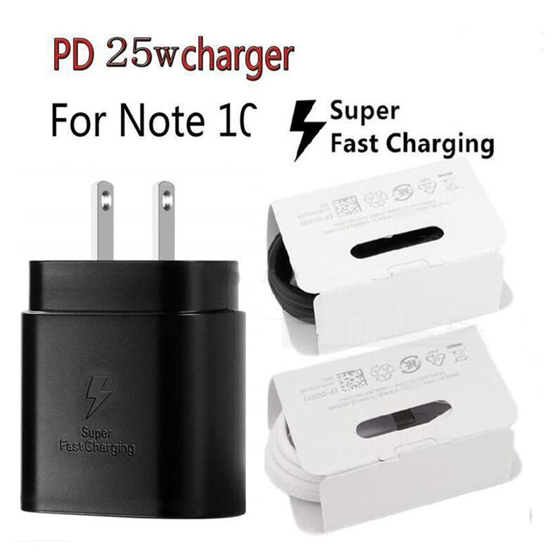 Super Fast Charging Wall charger 25W Quick charger Type c usb C Cable Power Adapter For Samsung S10 NOTE 10 20
Super Fast Charging Wall charger 25W Quick charger Type c usb C Cable Power Adapter For Samsung S10 NOTE 10 20