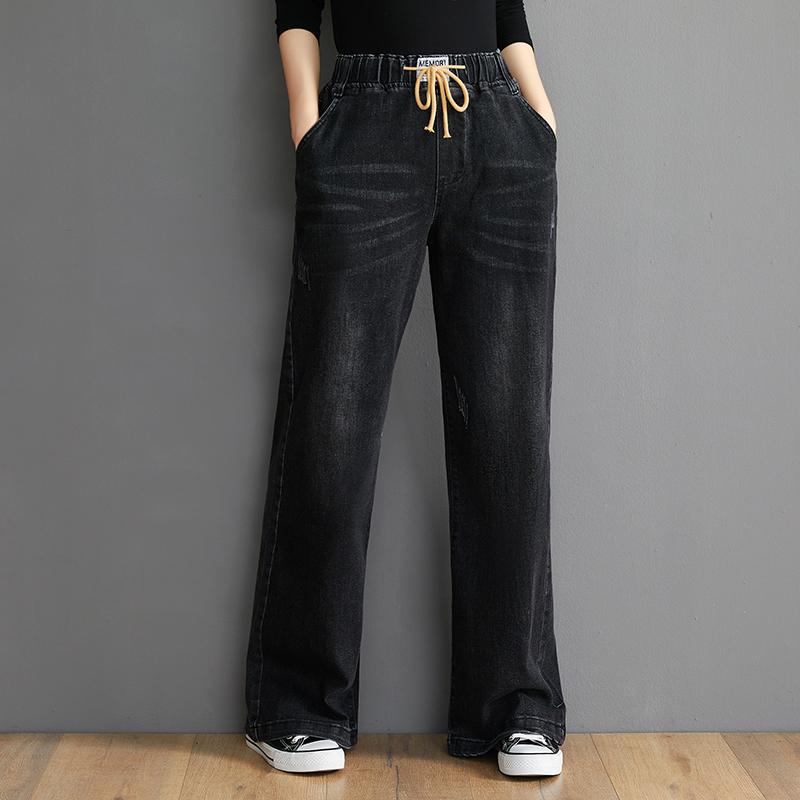 2020 Korean Streetwear High Waist Wide Leg Pants Autumn 2020 New Large Size Casual Slim Denim Straight Leg Pants Trousers, Black
2020 Korean Streetwear High Waist Wide Leg Pants Autumn 2020 New Large Size Casual Slim Denim Straight Leg Pants Trousers, Black