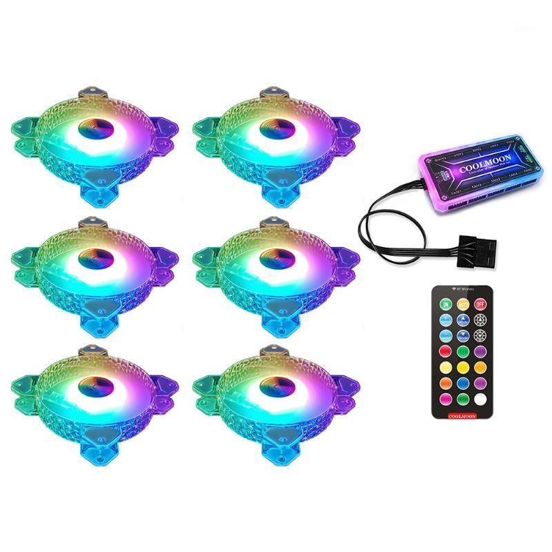 COOLMOON 12cm 6pin Cooling Fan 1200RPM PC Computer Case Heatsink RGB Fan with Controller Kit1
COOLMOON 12cm 6pin Cooling Fan 1200RPM PC Computer Case Heatsink RGB Fan with Controller Kit1