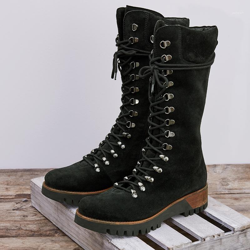 Women Boots Vintage Winter Warm Lace Up Black Brown Boots Mid Calf Leather High Heels Platform Vintage Women Shoes VT15641, Khaki
Women Boots Vintage Winter Warm Lace Up Black Brown Boots Mid Calf Leather High Heels Platform Vintage Women Shoes VT15641, Khaki