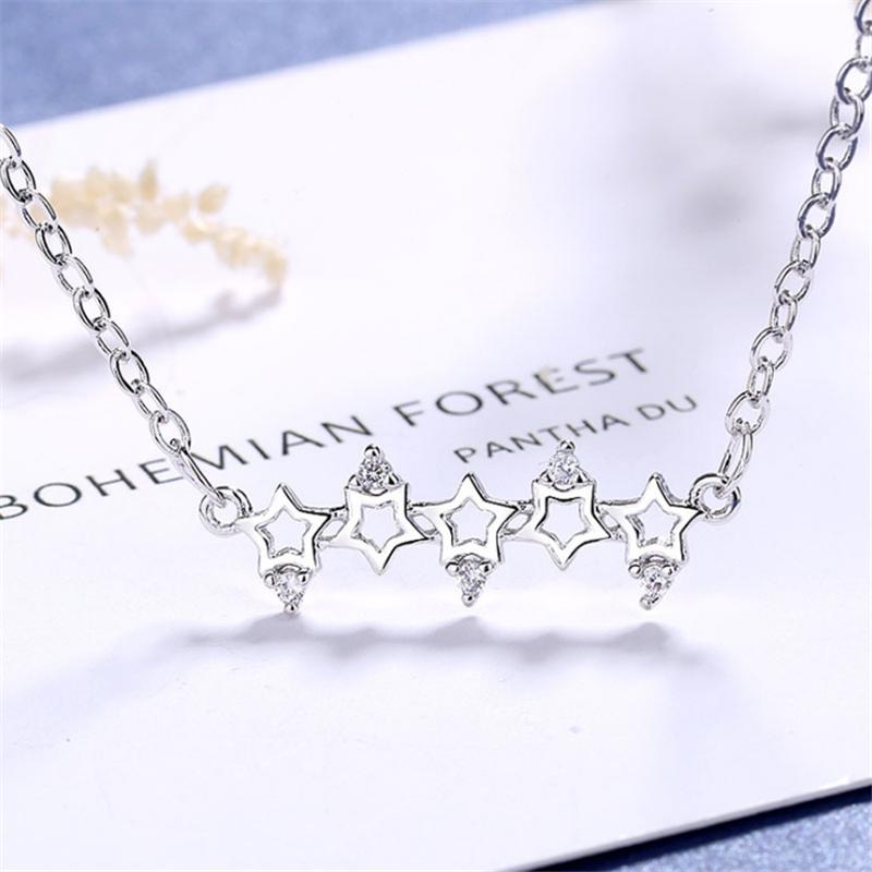 Luxury Trendy Pave Five Stars Link Chain Boho Necklace Cubic Stone Women Jewelry Fashion Necklaces 2020 P202
Luxury Trendy Pave Five Stars Link Chain Boho Necklace Cubic Stone Women Jewelry Fashion Necklaces 2020 P202