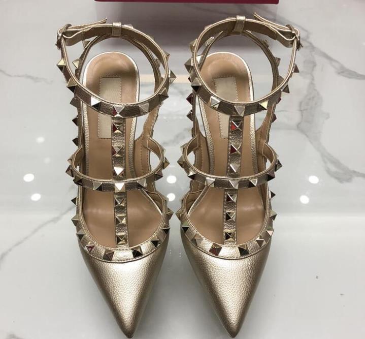 HOT! Big Size Designer Pointed Toe 2-Strap with Studs high heels Patent Leather rivets Sandals Women Studded Strappy Dress Shoes Sandals, A3
HOT! Big Size Designer Pointed Toe 2-Strap with Studs high heels Patent Leather rivets Sandals Women Studded Strappy Dress Shoes Sandals, A3
