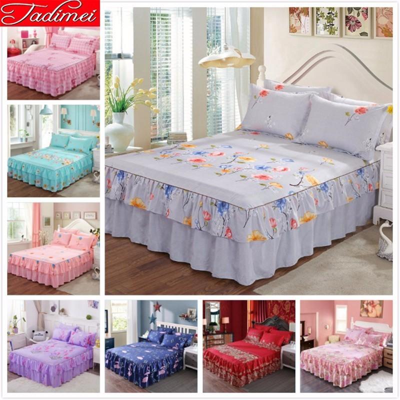 Colorful Flower Pattern Bed Skirt Adult Couple Girl Bed Cover Single Twin Full Queen King Size Bedspread 150x200 180x200 180x220, Color 3
Colorful Flower Pattern Bed Skirt Adult Couple Girl Bed Cover Single Twin Full Queen King Size Bedspread 150x200 180x200 180x220, Color 3
