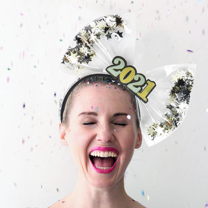 1pcs 2021 New Year Headband Glitter Star Bow Christmas Hair Hoop Photo Props Xmas New Year Eve Party Decoration Hair Accessories
1pcs 2021 New Year Headband Glitter Star Bow Christmas Hair Hoop Photo Props Xmas New Year Eve Party Decoration Hair Accessories