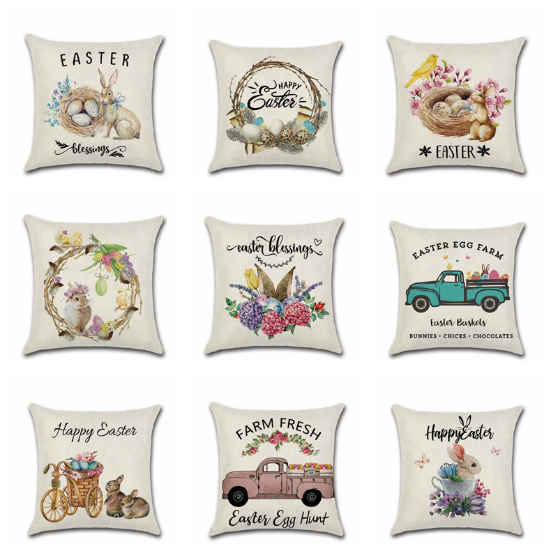 Easter Bunny Pillow Covers Cartoon Rabbit Decorative Pillow Case Linen Throw Pillow Cushion Covers Festival Home Decoraon 16 Designs YG972, Send randomly
Easter Bunny Pillow Covers Cartoon Rabbit Decorative Pillow Case Linen Throw Pillow Cushion Covers Festival Home Decoraon 16 Designs YG972, Send randomly