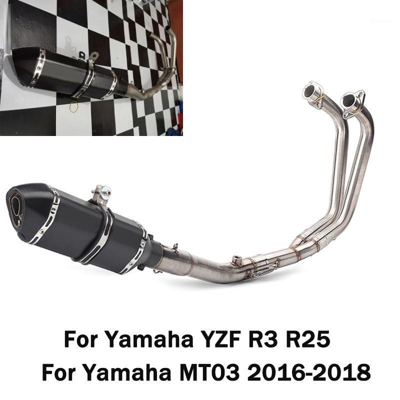 For YZF R3 R25 Motorcycle Exhaust System Mid Link Pipe Connect Tube + Muffler Tips With DB Killer Slip on MT03 2020-20201
For YZF R3 R25 Motorcycle Exhaust System Mid Link Pipe Connect Tube + Muffler Tips With DB Killer Slip on MT03 2020-20201